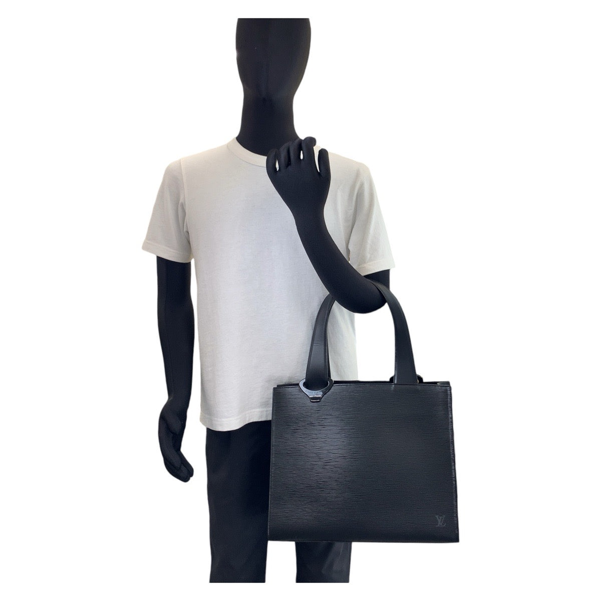 LOUIS VUITTON ルイヴィトン エピ ジェモ ブラック 黒 シルバー金具 レザー M52452 トートバッグ ショルダーバッグ 男女兼用  メンズ