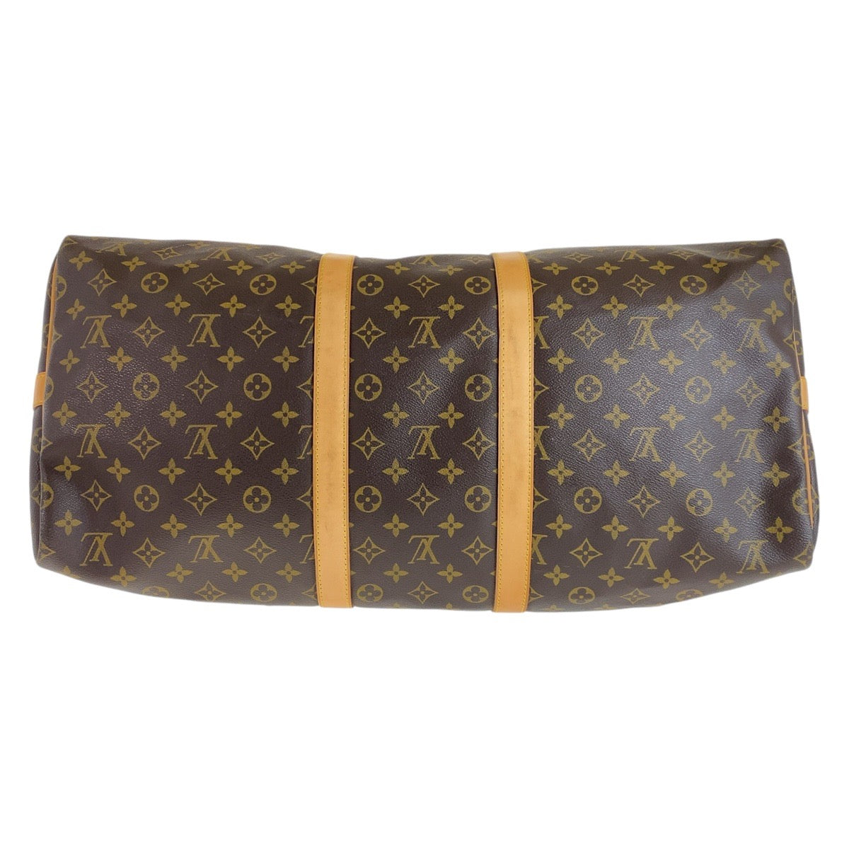 12780
LOUIS VUITTON ルイヴィトン モノグラム キーポル バンドリエール 55 ブラウン ベージュ ゴールド金具 PVC / レザー M41414 ボストンバッグ 男女兼用  メンズ