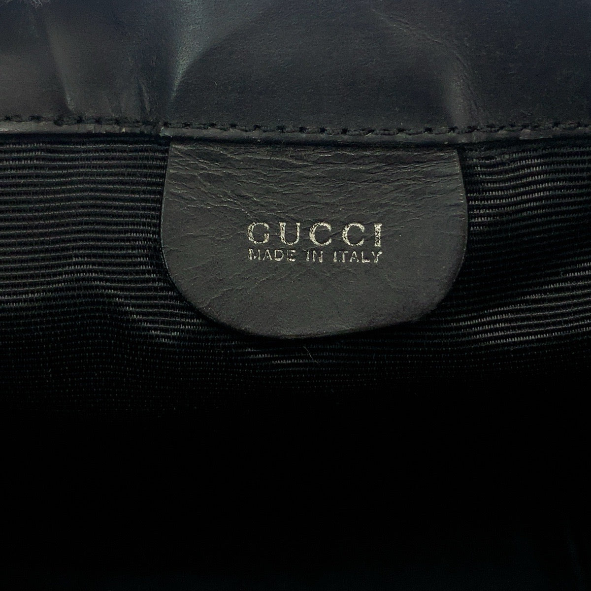 13106
GUCCI グッチ バンブー ブラック 黒 シルバー金具 レザー 000 1817 ハンドバッグ レザー編み込みバッグ  レディース