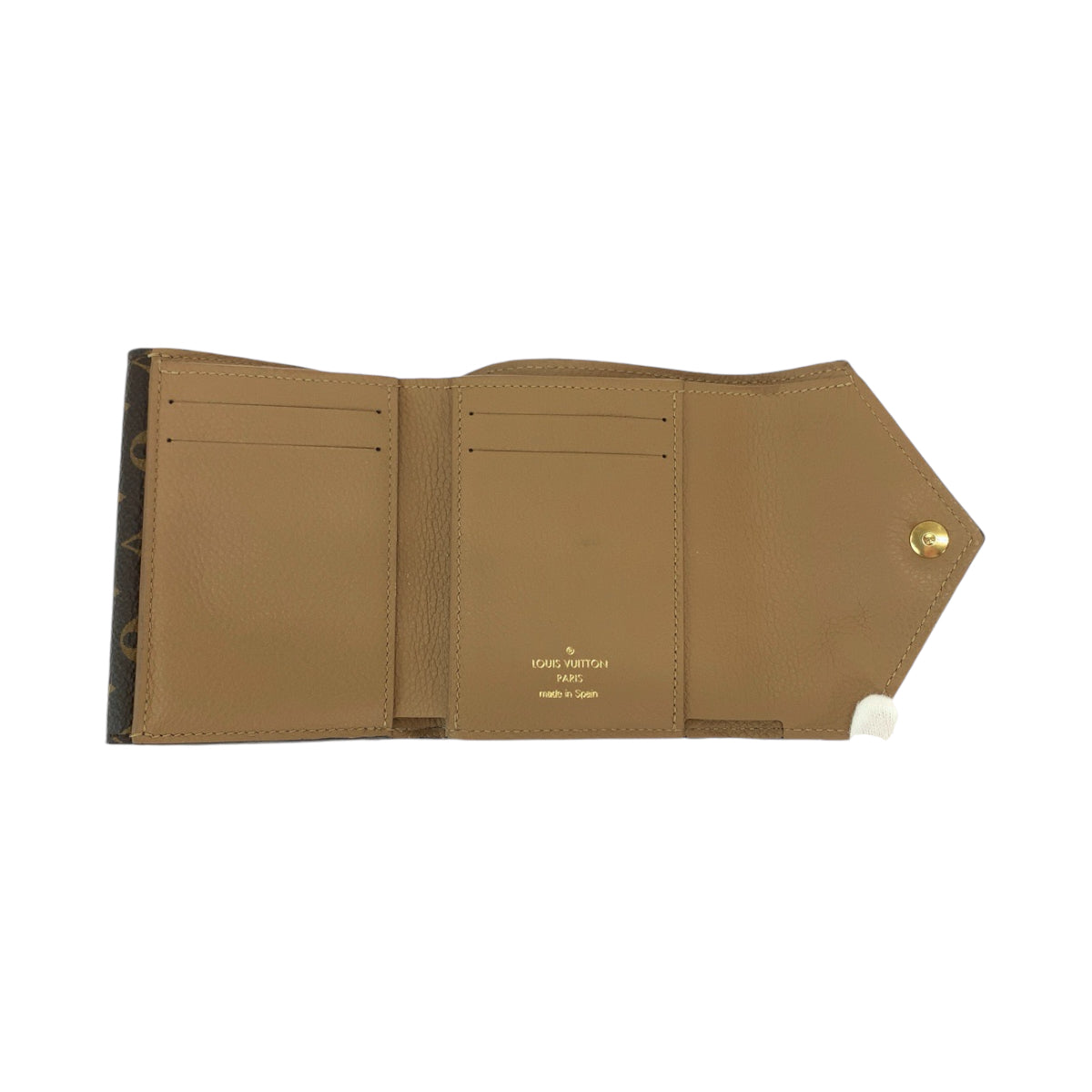 12796
LOUIS VUITTON ルイヴィトン モノグラム ポルトフォイユ ドゥブルV ブラウン ゴールド金具 レザー M64391 折財布 コンパクトウォレット  レディース