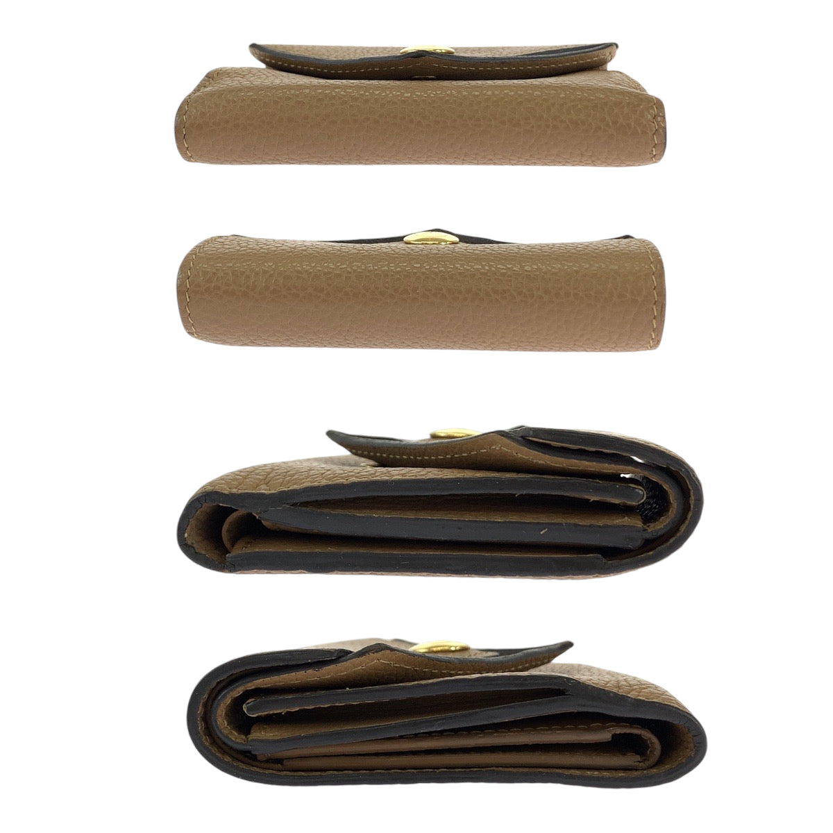 12796
LOUIS VUITTON ルイヴィトン モノグラム ポルトフォイユ ドゥブルV ブラウン ゴールド金具 レザー M64391 折財布 コンパクトウォレット  レディース