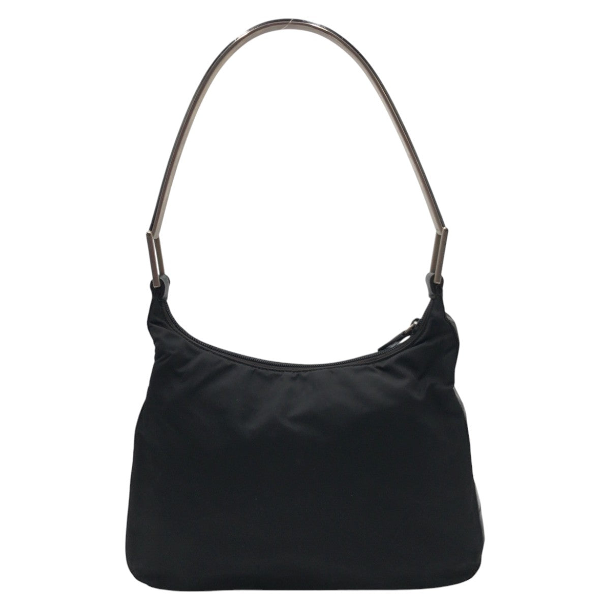 13118
PRADA プラダ テスート 型押し ブラック 黒 ナイロン / レザー ホーボー ショルダーバッグ  レディース