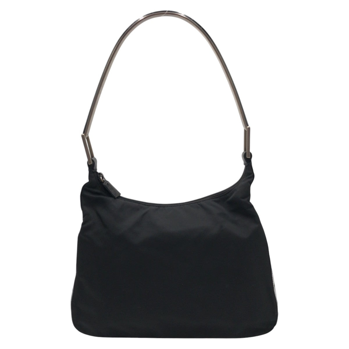 13118
PRADA プラダ テスート 型押し ブラック 黒 ナイロン / レザー ホーボー ショルダーバッグ  レディース
