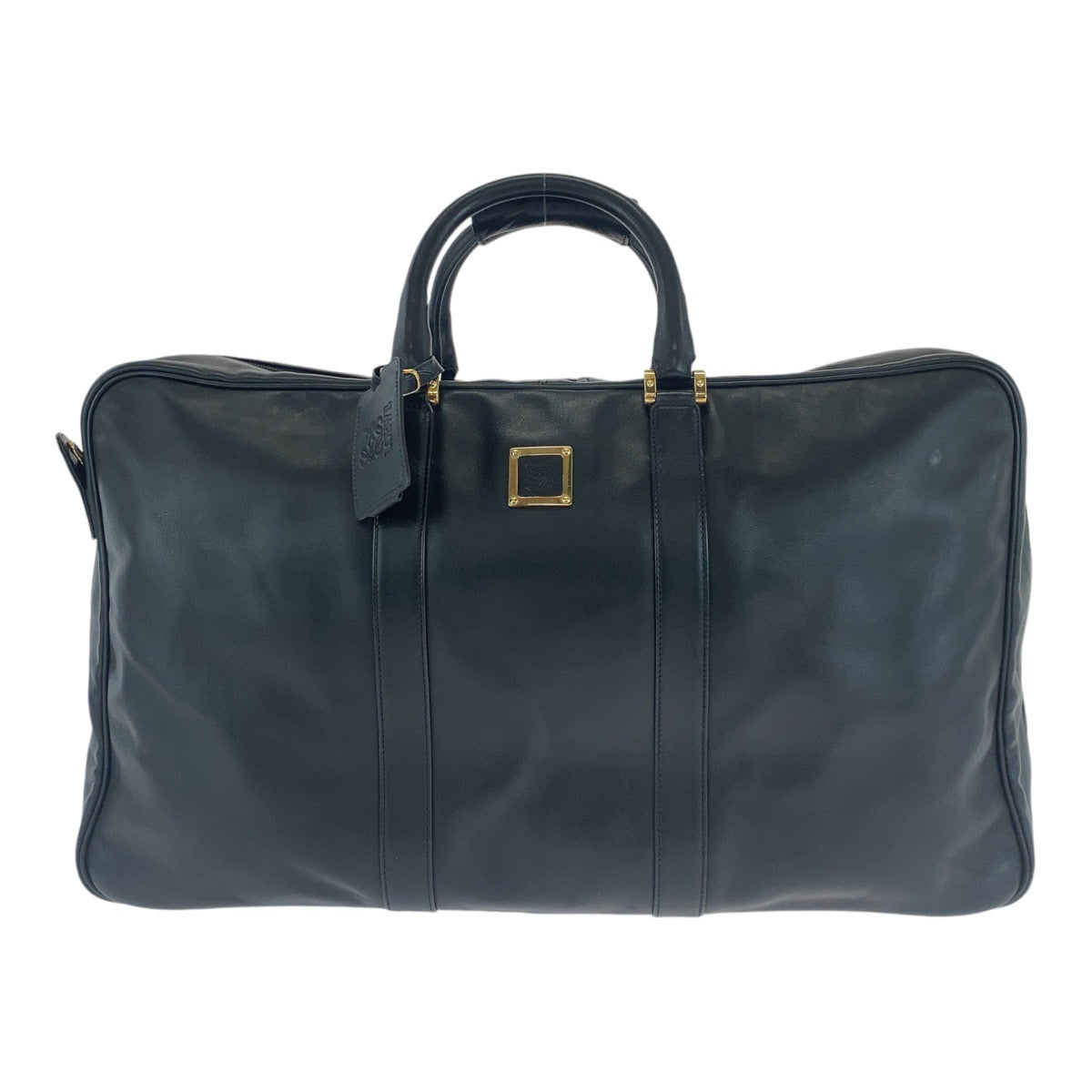 13120
LOEWE ロエベ ヴィンテージ アナグラム 男女兼用 ブラック 黒 ゴールド金具 レザー ボストンバッグ ハンドバッグ 男女兼用  メンズ