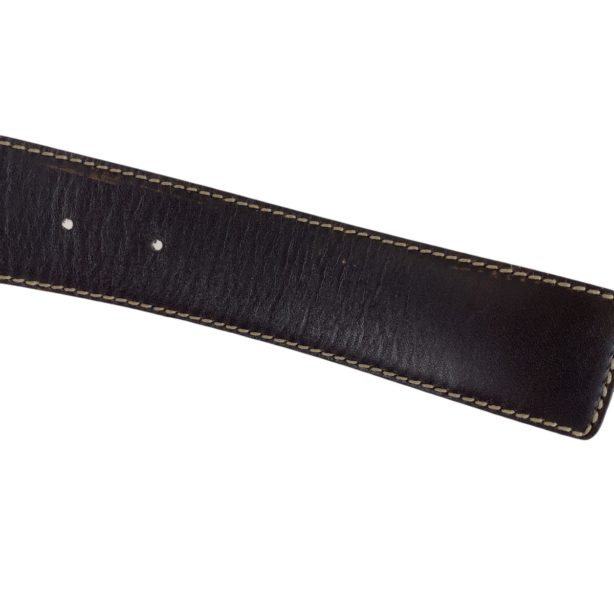 13121
GUCCI グッチ インターロッキング 95cm/38inc ベージュ シルバー金具 GGスプリームキャンバス 245861 ベルトリバーシブル  メンズ