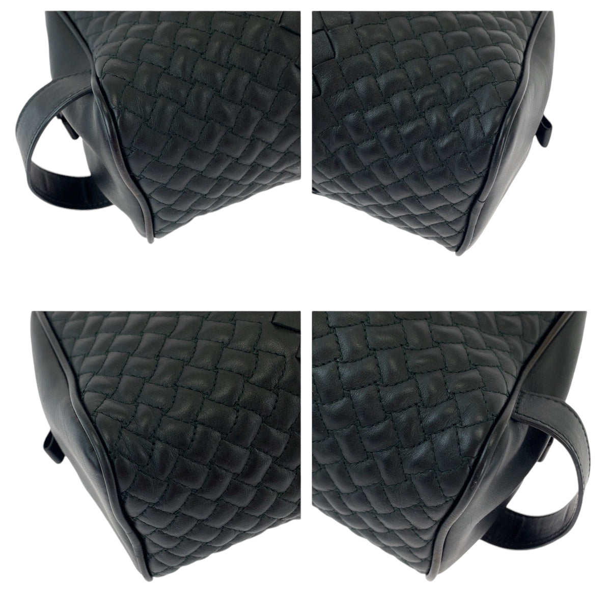 13122
BOTTEGAVENETA ボッテガヴェネタ イントレチャート トイレタリー ブラック 黒 シルバー金具 レザー セカンドバッグ クラッチバッグ  メンズ