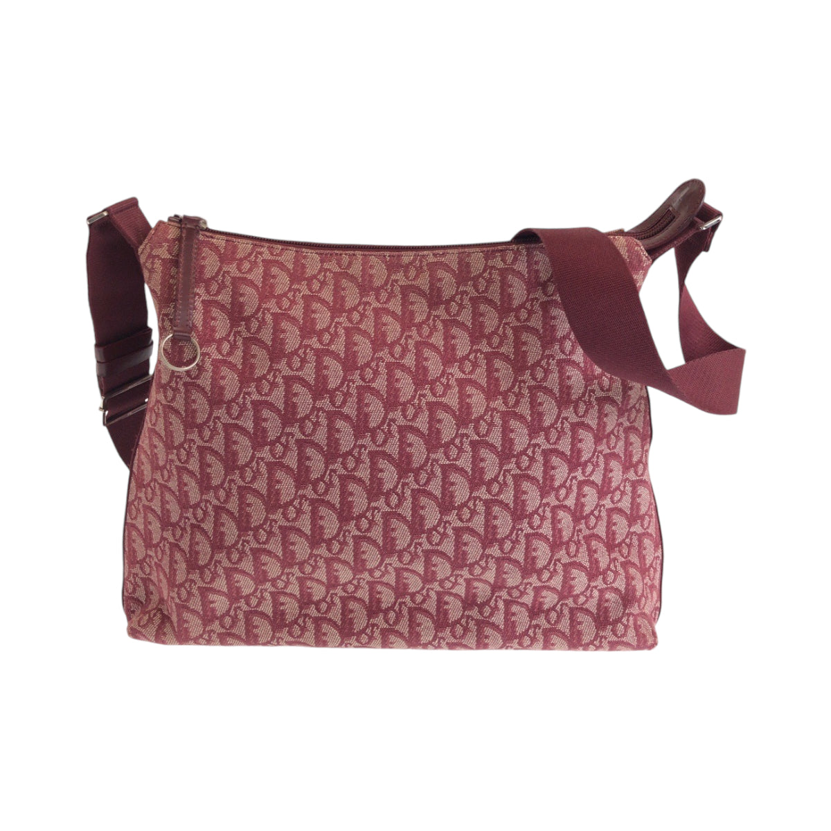 13123
Dior ディオール ヴィンテージ トロッター レッド シルバー金具 キャンバス O1RU0044 ショルダーバッグ メッセンジャーバッグ  レディース