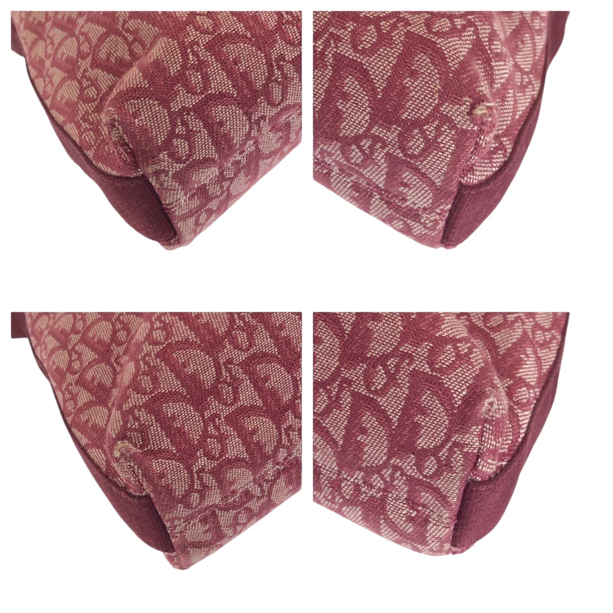 13123
Dior ディオール ヴィンテージ トロッター レッド シルバー金具 キャンバス O1RU0044 ショルダーバッグ メッセンジャーバッグ  レディース