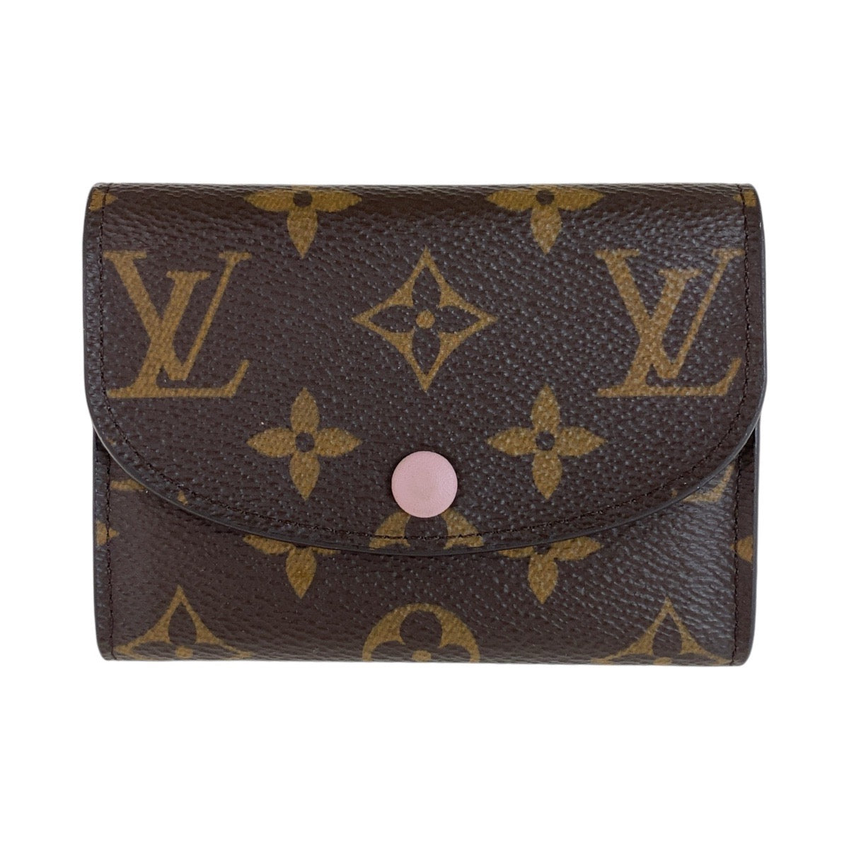 13127
LOUIS VUITTON ルイヴィトン モノグラム ポルトモネ ロザリ ブラウン ローズ バレリーヌ ピンク ゴールド金具 PVC M62361 折財布 コンパクトウォレット  レディース
