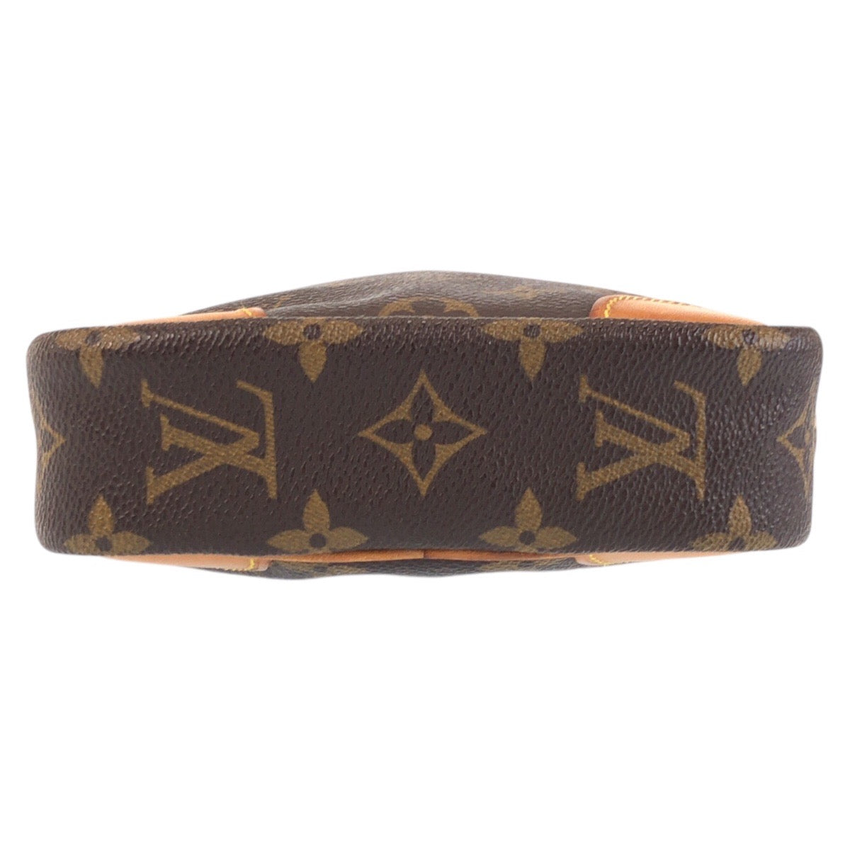 13130
LOUIS VUITTON ルイヴィトン モノグラム ダヌーブ ブラウン ゴールド金具 PVC / レザー M45266 斜め掛け ショルダーバッグ ポシェット  レディース