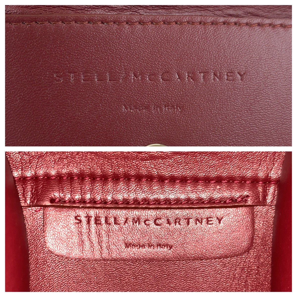 13133
Stella McCartney ステラマッカートニー ボルドー シルバー金具 キャンバス / レザー トートバッグ ショルダーバッグ 2way  レディース