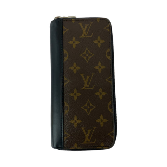 12794
LOUIS VUITTON ルイ ヴィトン モノグラム マカサー ヴェルティカル 男女兼用 ブラウン ゴールド金具 PVC M60109 長財布 ラウンドファスナー  メンズ