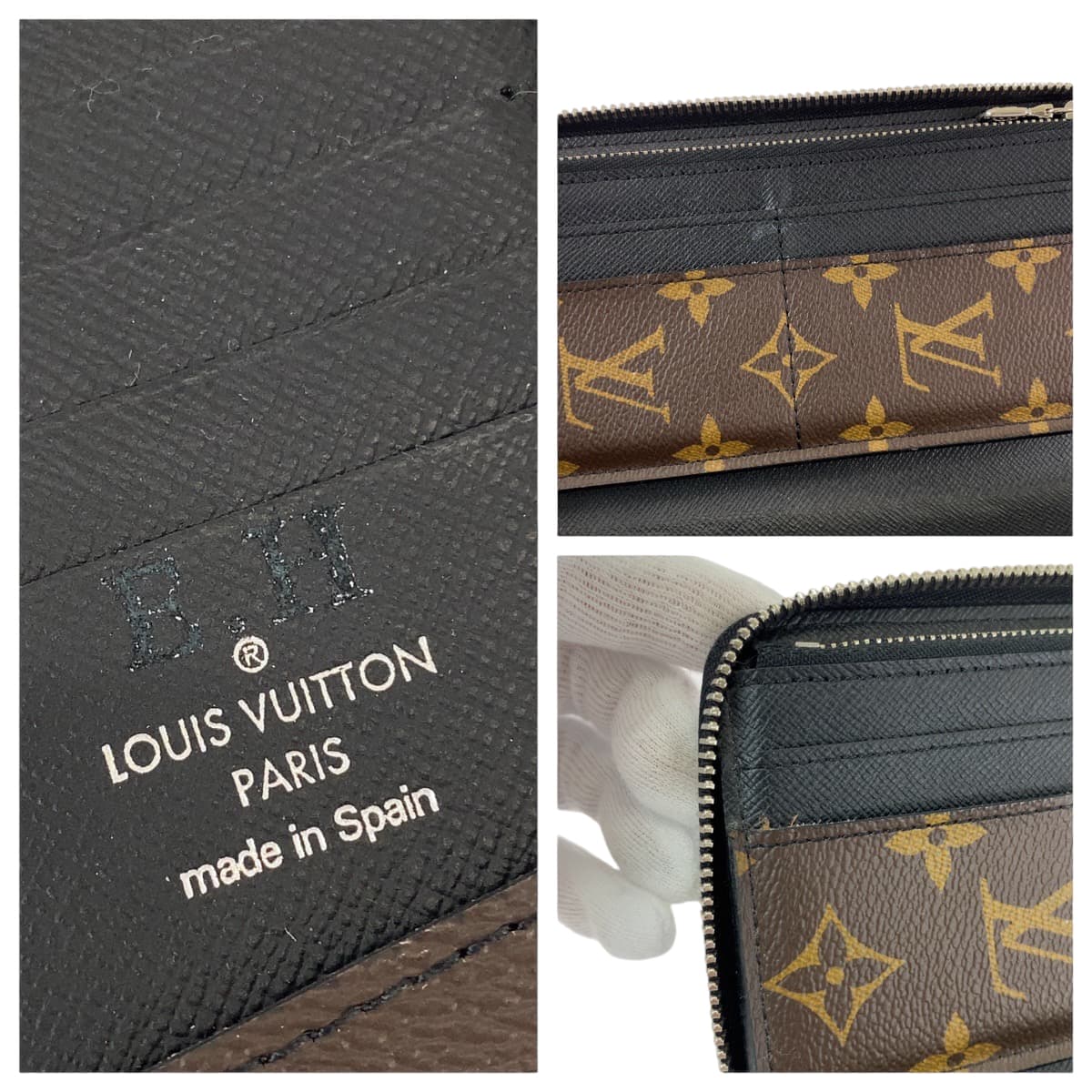 12794
LOUIS VUITTON ルイ ヴィトン モノグラム マカサー ヴェルティカル 男女兼用 ブラウン ゴールド金具 PVC M60109 長財布 ラウンドファスナー  メンズ