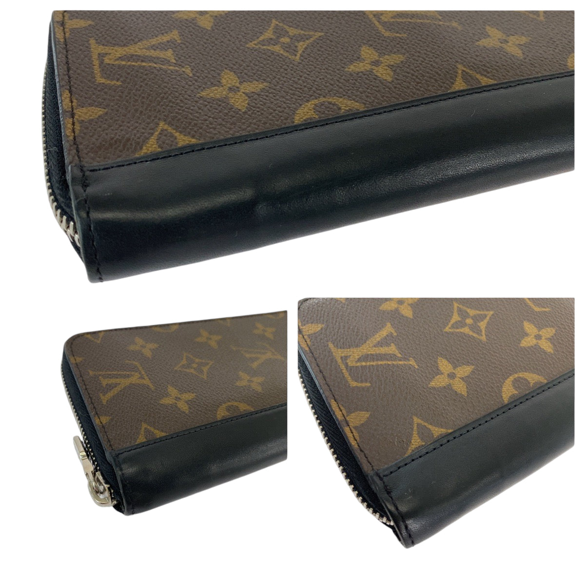 12794
LOUIS VUITTON ルイ ヴィトン モノグラム マカサー ヴェルティカル 男女兼用 ブラウン ゴールド金具 PVC M60109 長財布 ラウンドファスナー  メンズ