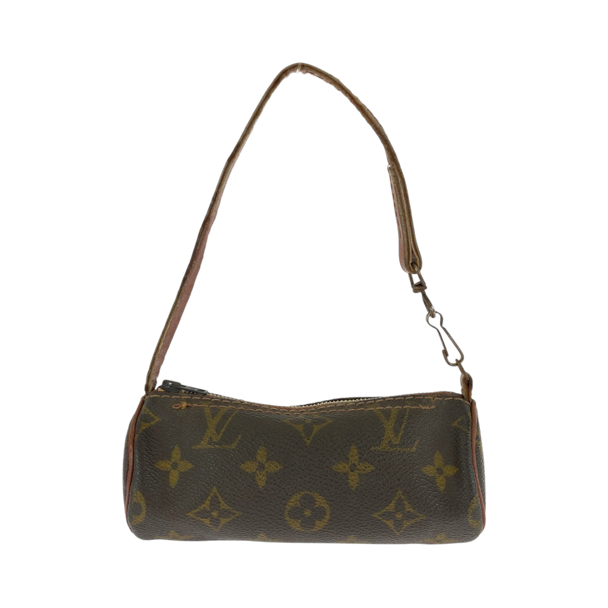 12792
LOUIS VUITTON ルイヴィトン モノグラム パピヨン 付属ポーチ ブラウン ゴールド金具 PVC アクセサリーポーチ ポーチ  レディース
