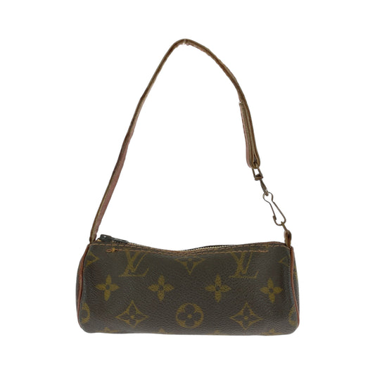 12792
LOUIS VUITTON ルイヴィトン モノグラム パピヨン 付属ポーチ ブラウン ゴールド金具 PVC アクセサリーポーチ ポーチ  レディース