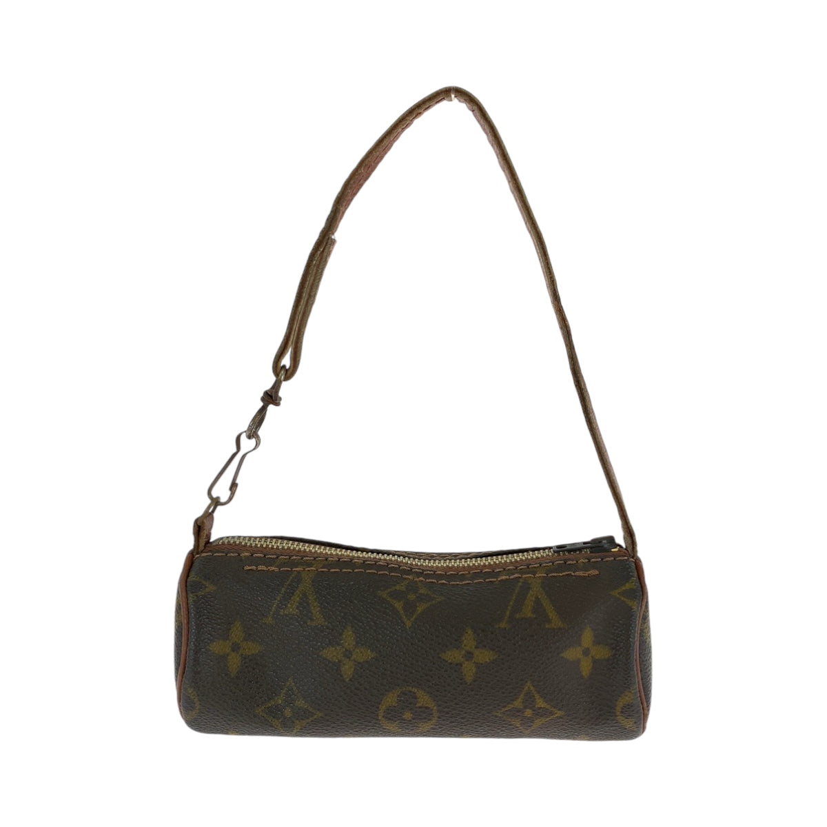 12792
LOUIS VUITTON ルイヴィトン モノグラム パピヨン 付属ポーチ ブラウン ゴールド金具 PVC アクセサリーポーチ ポーチ  レディース