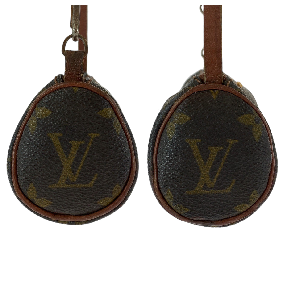 12792
LOUIS VUITTON ルイヴィトン モノグラム パピヨン 付属ポーチ ブラウン ゴールド金具 PVC アクセサリーポーチ ポーチ  レディース