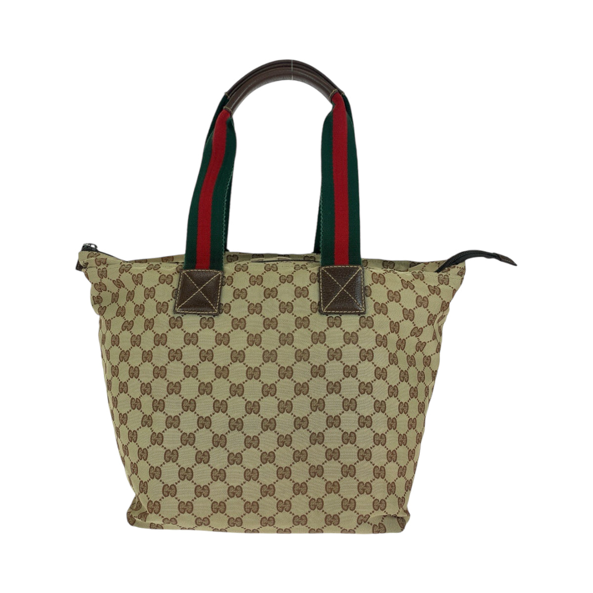 13139
GUCCI グッチ シェリーライン ブラウン レッド グリーン ソフト GGキャンバス 131231 トートバッグ ハンドバッグ ショルダーバッグ  レディース