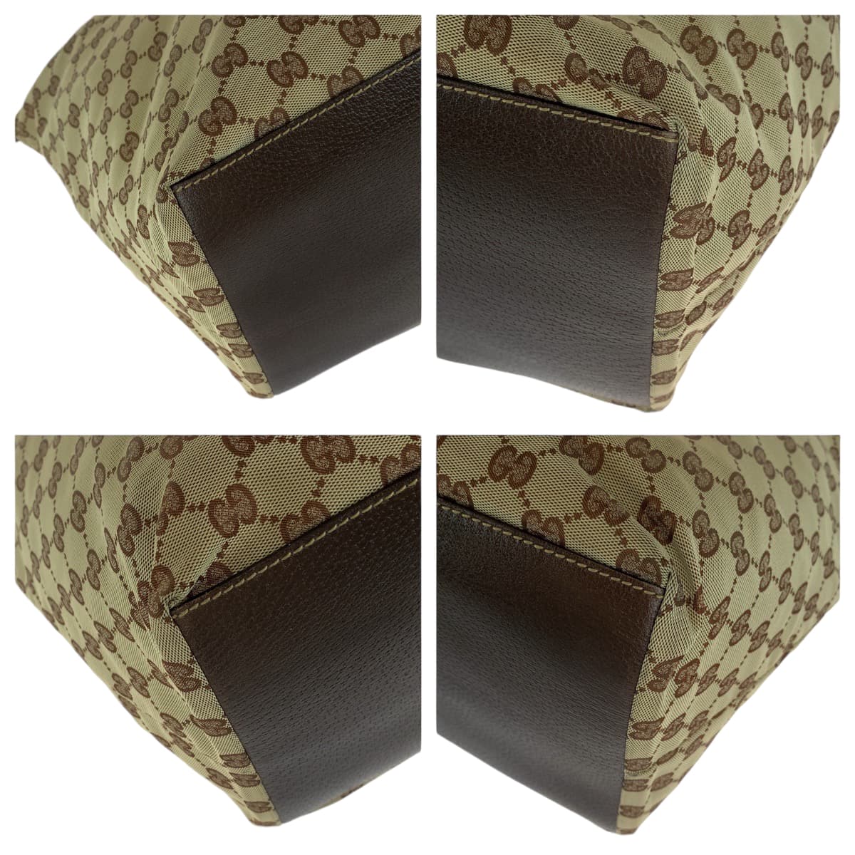 13139
GUCCI グッチ シェリーライン ブラウン レッド グリーン ソフト GGキャンバス 131231 トートバッグ ハンドバッグ ショルダーバッグ  レディース