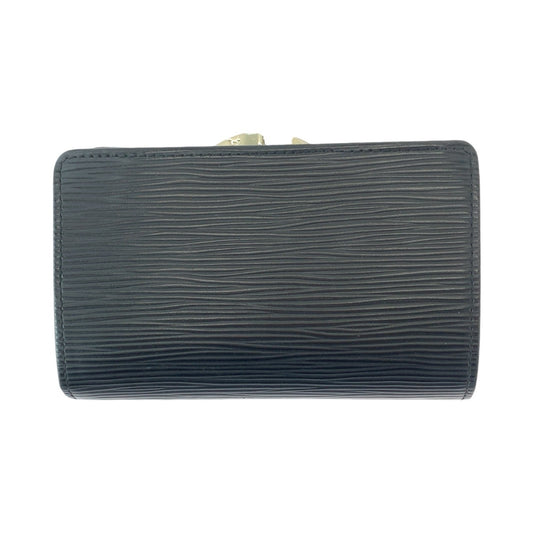 12793
LOUIS VUITTON ルイヴィトン エピ ポルトモネ ヴィエノワ ブラック シルバー金具 レザー M63242 折財布 コンパクトウォレット  レディース