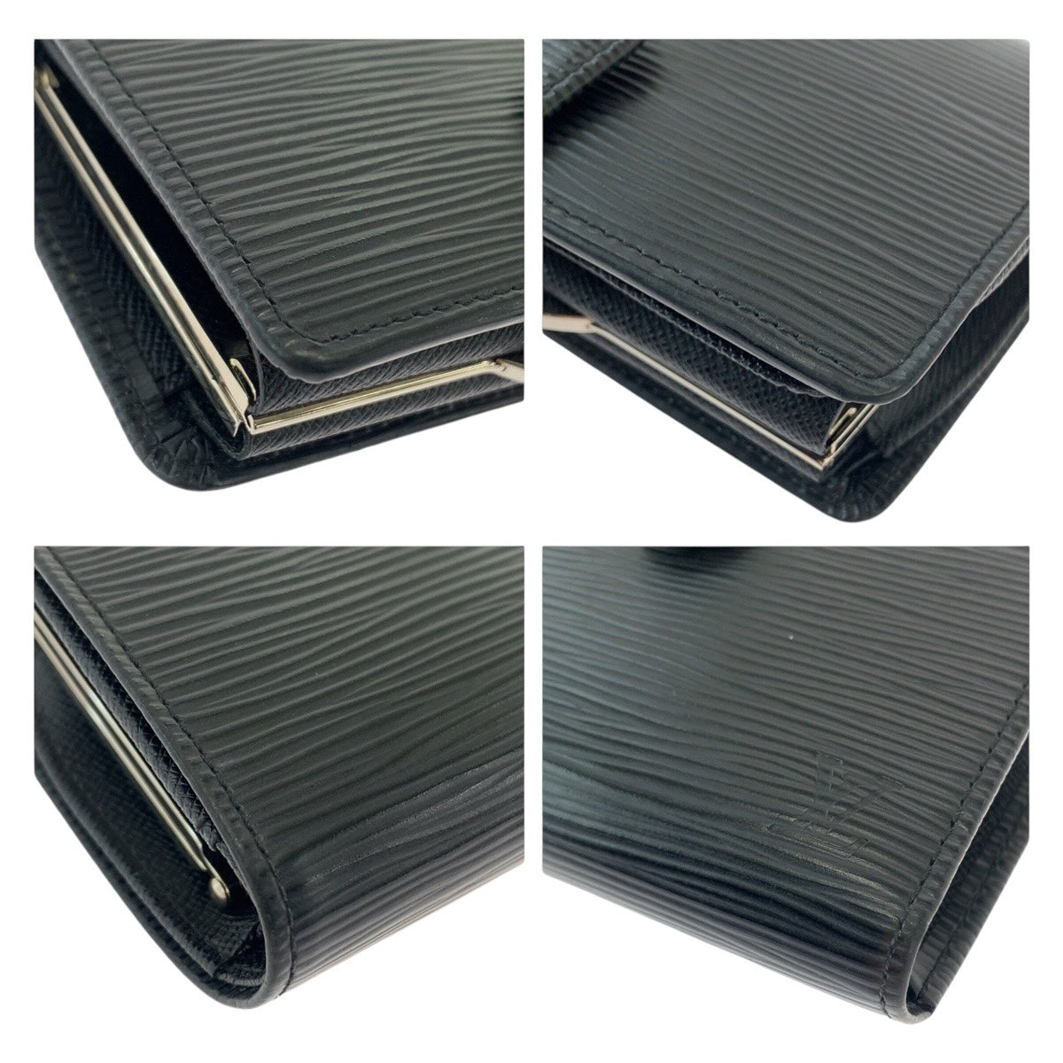 12793
LOUIS VUITTON ルイヴィトン エピ ポルトモネ ヴィエノワ ブラック シルバー金具 レザー M63242 折財布 コンパクトウォレット  レディース