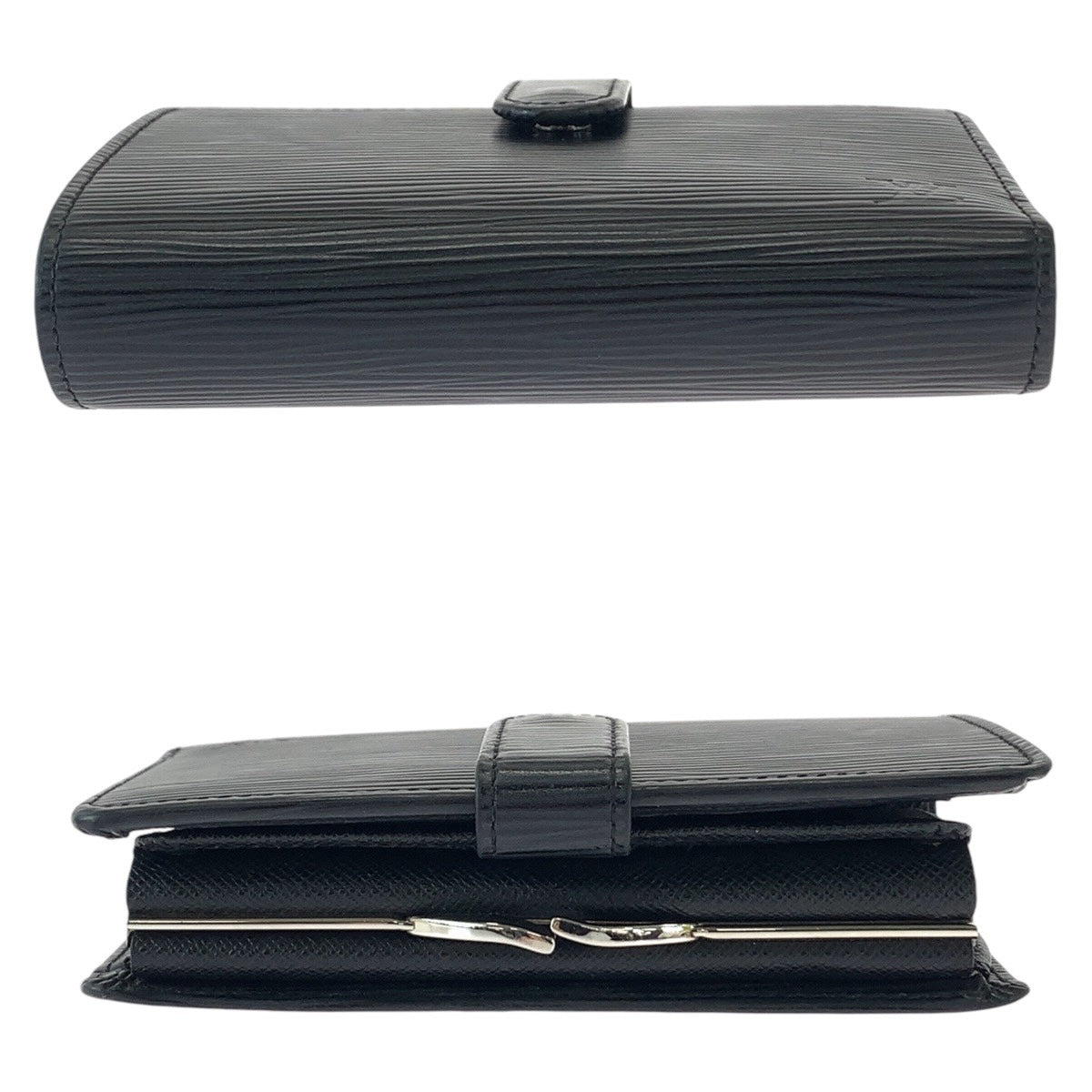 12793
LOUIS VUITTON ルイヴィトン エピ ポルトモネ ヴィエノワ ブラック シルバー金具 レザー M63242 折財布 コンパクトウォレット  レディース