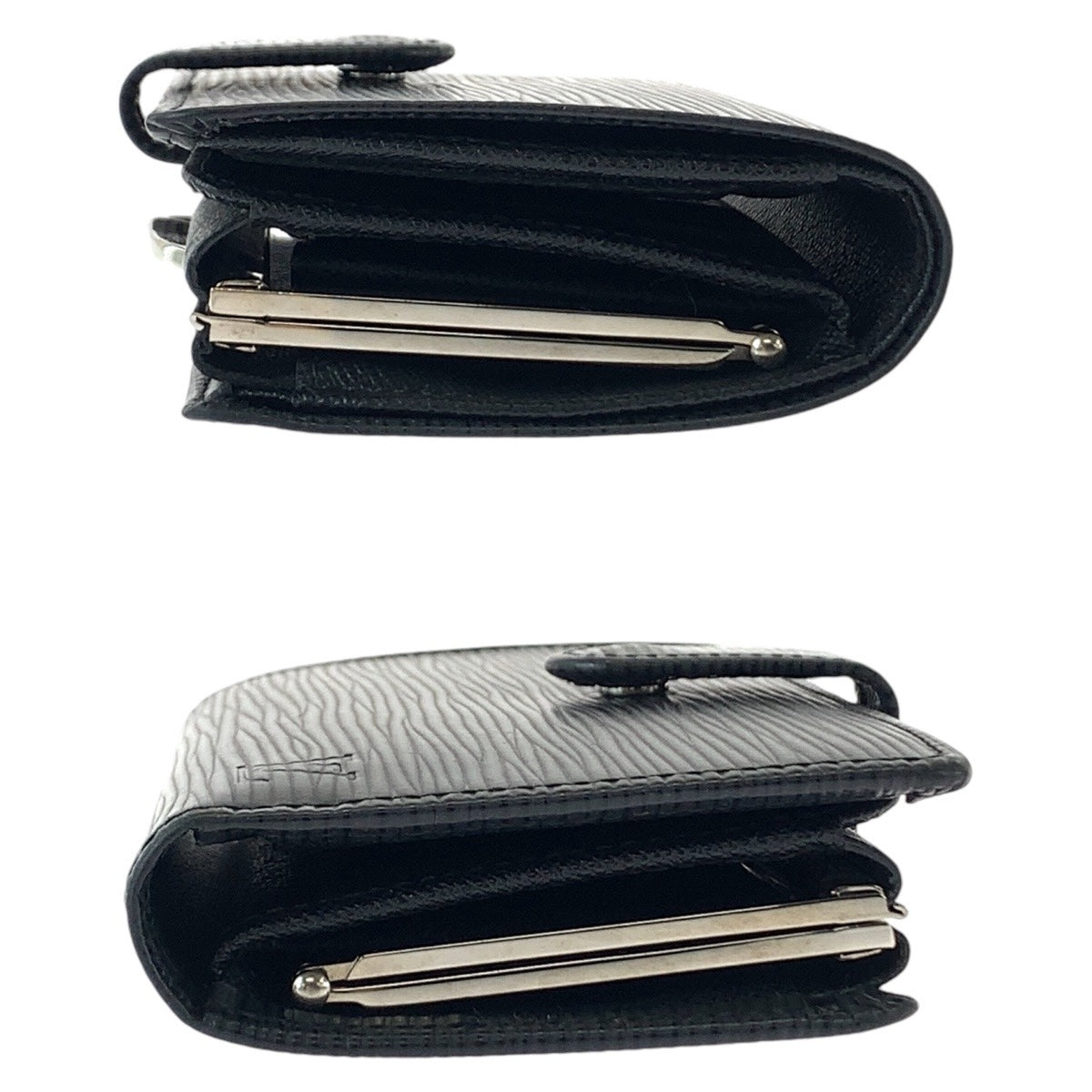 12793
LOUIS VUITTON ルイヴィトン エピ ポルトモネ ヴィエノワ ブラック シルバー金具 レザー M63242 折財布 コンパクトウォレット  レディース