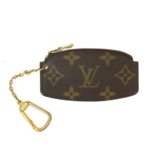 13141
LOUIS VUITTON ルイヴィトン モノグラム エテュイクレピア ブラウン ゴールド金具 PVC M62690 コインケース キーホルダー付き  レディース