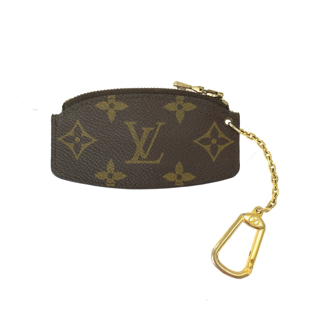 13141
LOUIS VUITTON ルイヴィトン モノグラム エテュイクレピア ブラウン ゴールド金具 PVC M62690 コインケース キーホルダー付き  レディース