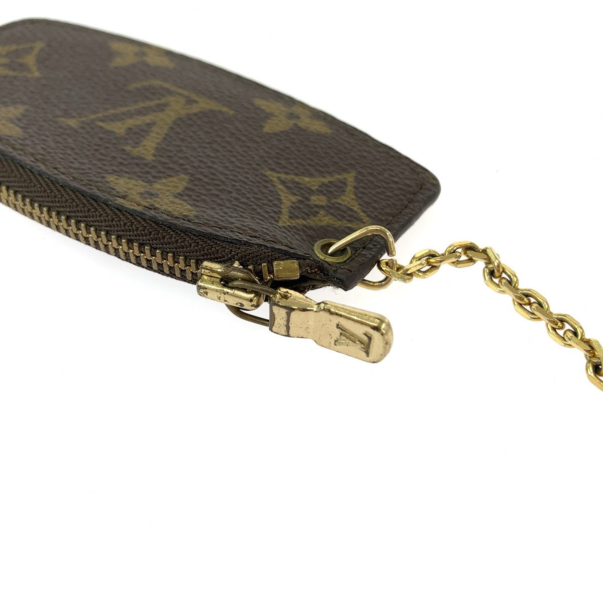 13141
LOUIS VUITTON ルイヴィトン モノグラム エテュイクレピア ブラウン ゴールド金具 PVC M62690 コインケース キーホルダー付き  レディース