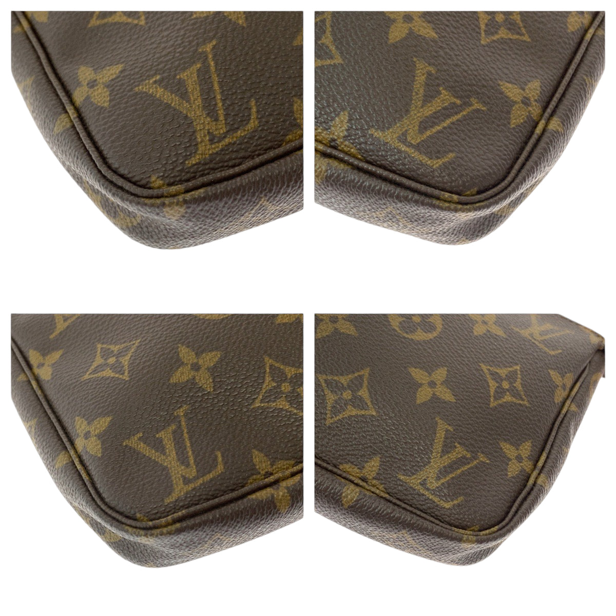 LOUIS VUITTON ルイヴィトン モノグラム ブラウン ゴールド金具 PVC M51980 ハンドバッグ アクセサリーポーチ  レディース