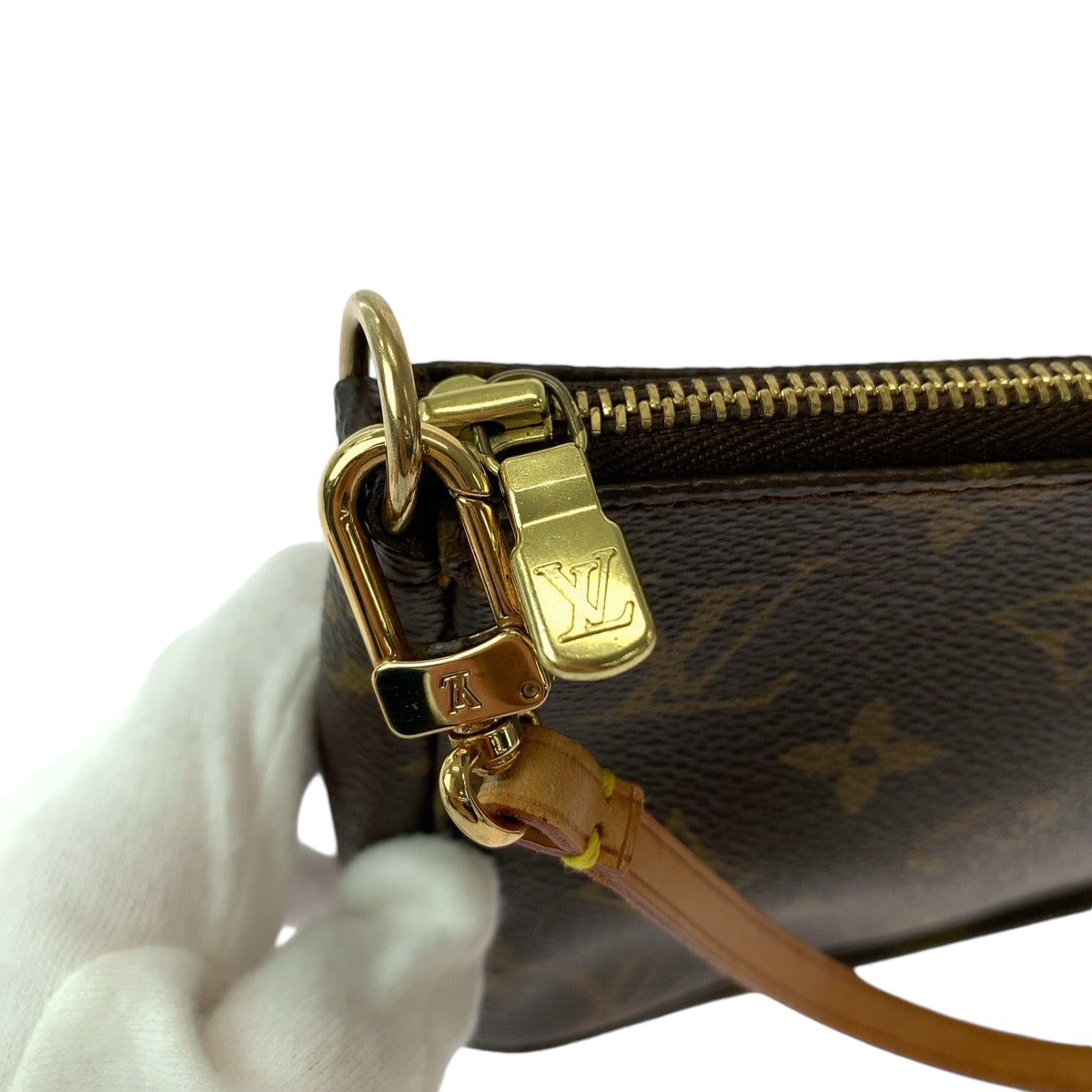 LOUIS VUITTON ルイヴィトン モノグラム ブラウン ゴールド金具 PVC M51980 ハンドバッグ アクセサリーポーチ  レディース