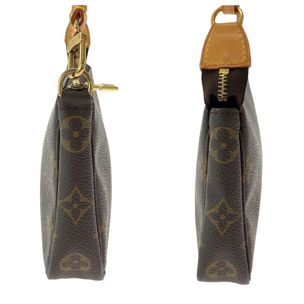 LOUIS VUITTON ルイヴィトン モノグラム ブラウン ゴールド金具 PVC M51980 ハンドバッグ アクセサリーポーチ  レディース