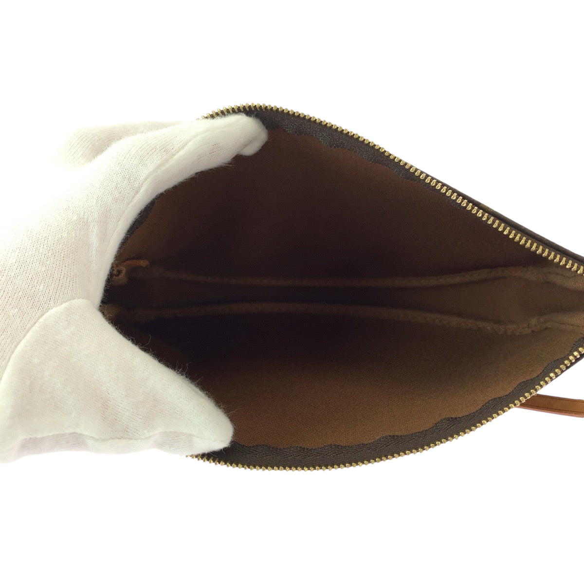 LOUIS VUITTON ルイヴィトン モノグラム ブラウン ゴールド金具 PVC M51980 ハンドバッグ アクセサリーポーチ  レディース
