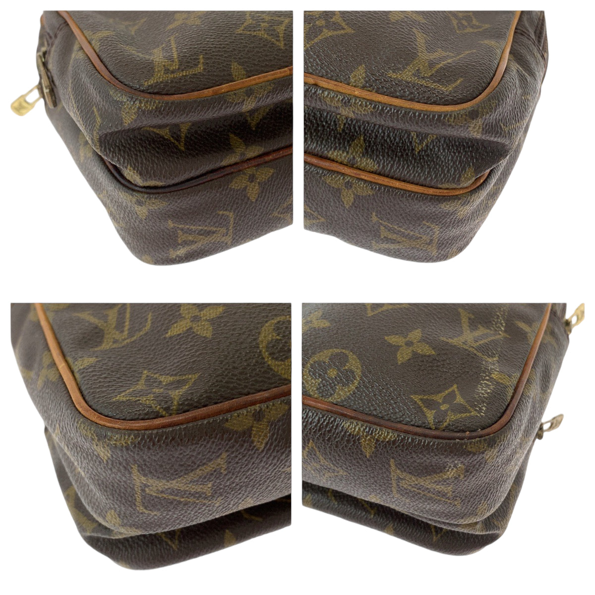 13142
LOUIS VUITTON ルイヴィトン モノグラム ミニアマゾン ブラウン ゴールド金具 PVC M45238 ショルダーバッグ 斜め掛け ポシェット  レディース
