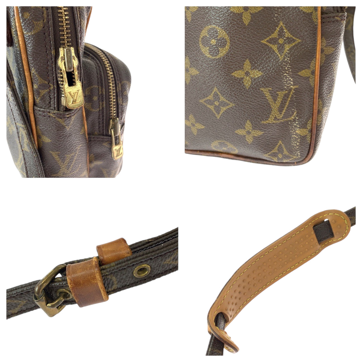 13142
LOUIS VUITTON ルイヴィトン モノグラム ミニアマゾン ブラウン ゴールド金具 PVC M45238 ショルダーバッグ 斜め掛け ポシェット  レディース