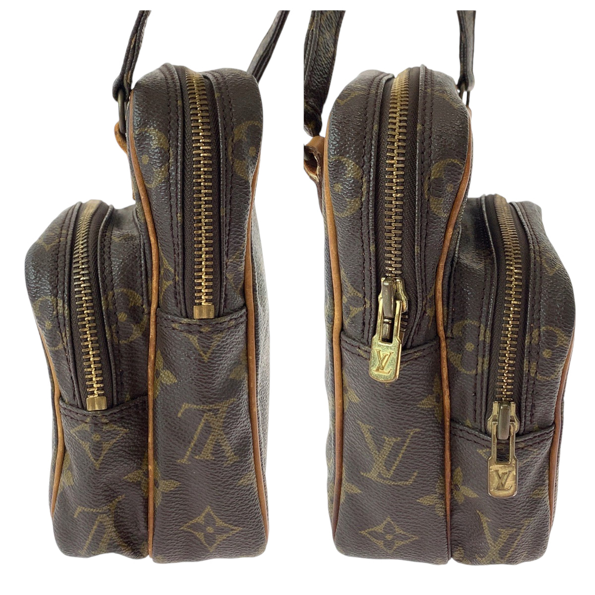13142
LOUIS VUITTON ルイヴィトン モノグラム ミニアマゾン ブラウン ゴールド金具 PVC M45238 ショルダーバッグ 斜め掛け ポシェット  レディース