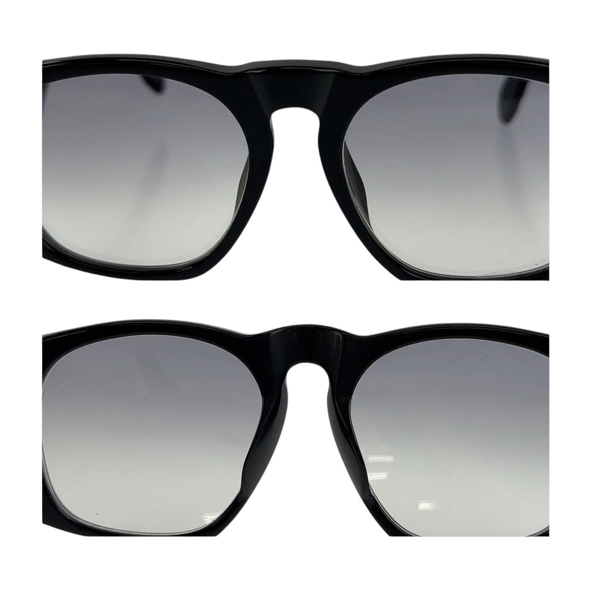 13145
CHANEL シャネル ヴィンテージ ココマーク マトラッセ ブラック ゴールド金具 プラスチック 01450 94305 サングラス ウェリントン  レディース