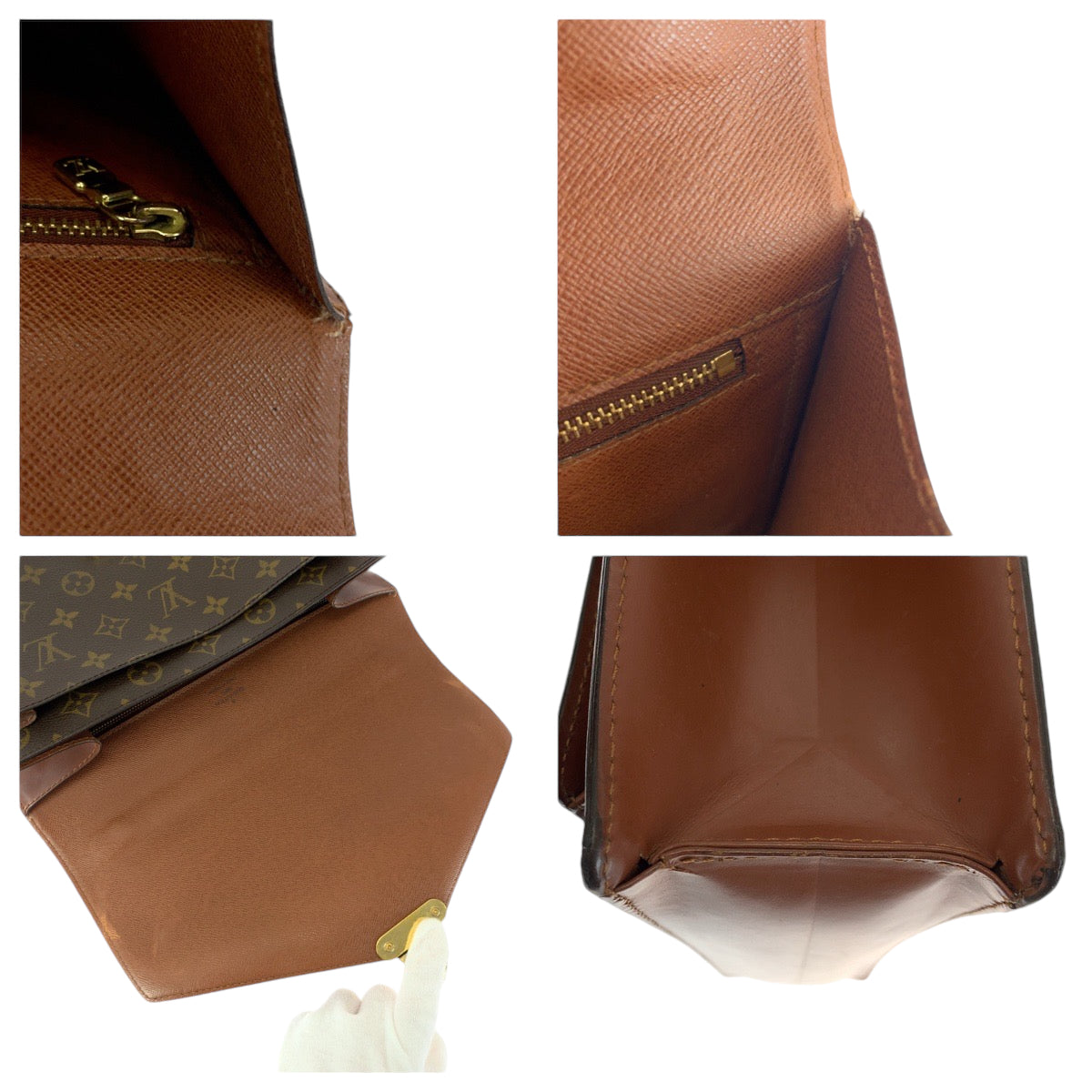 13148
LOUIS VUITTON ルイヴィトン ヴィンテージ モノグラム モンソー28 ブラウン ゴールド金具 PVC M51185 ハンドバッグ ショルダーバッグ 2way  メンズ