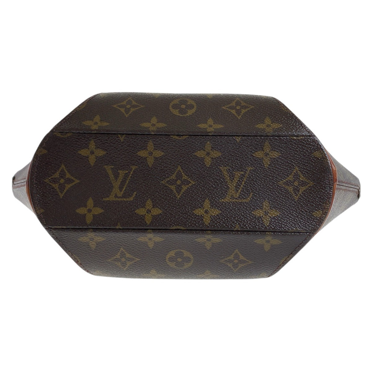LOUIS VUITTON Louis Vuitton Monogram Ellipse PM Brown Gold Hardware PVC/Leather M51127 Handbag for Women