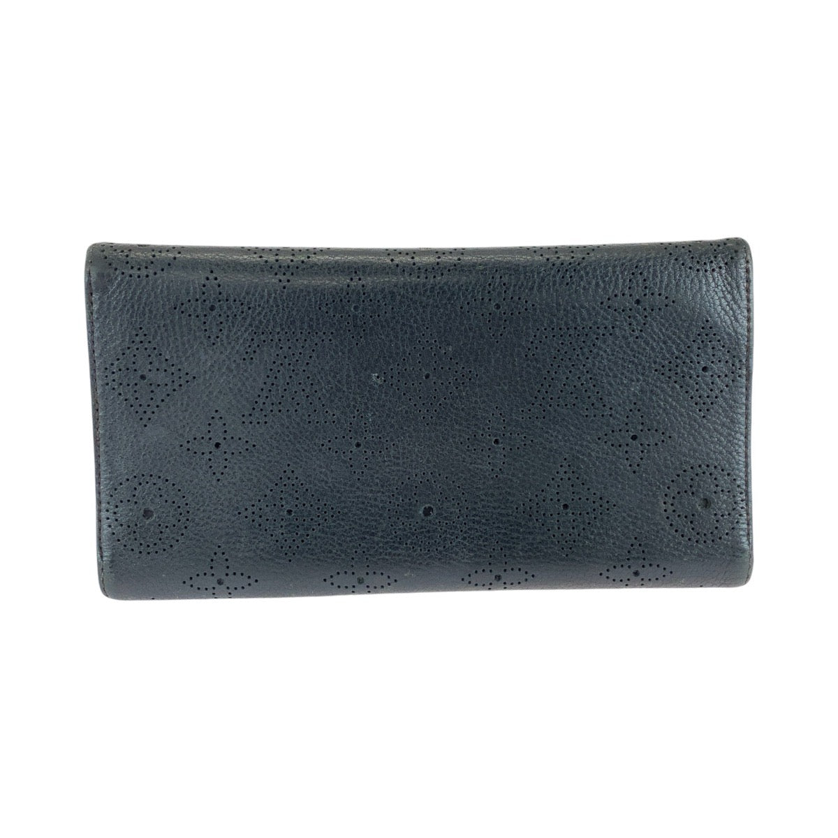 13152
LOUIS VUITTON ルイヴィトン ポルトフォイユ アメリア マヒナ ブラック 黒 ゴールド金具 レザー M95549 ロングウォレット  レディース