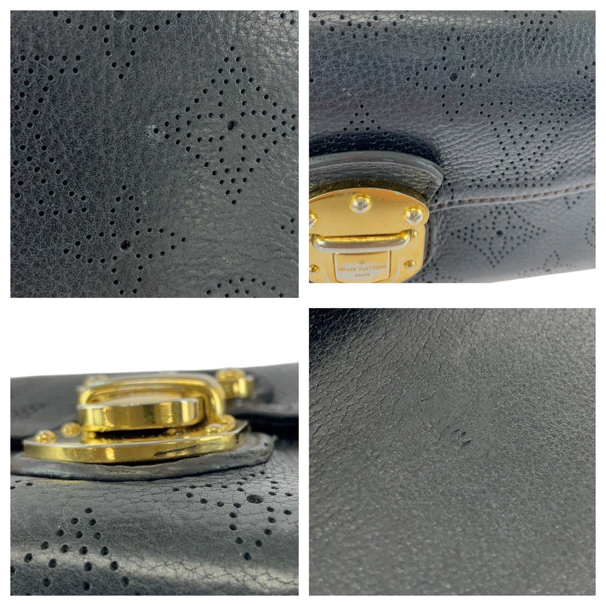 13152
LOUIS VUITTON ルイヴィトン ポルトフォイユ アメリア マヒナ ブラック 黒 ゴールド金具 レザー M95549 ロングウォレット  レディース