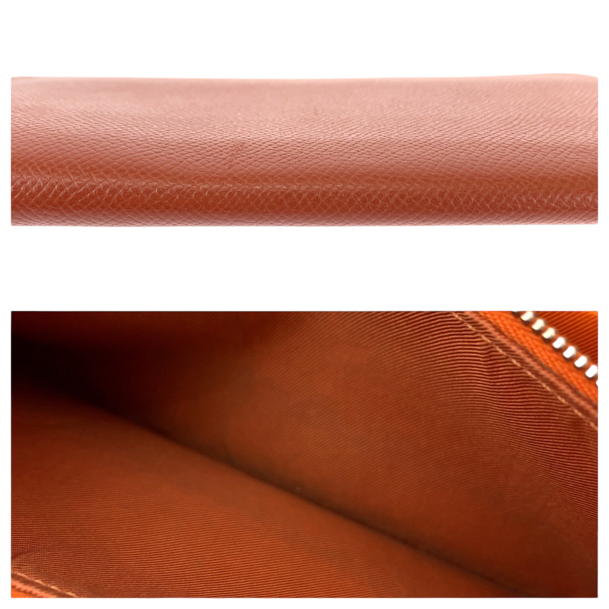 HERMES エルメス アザップ ロング シルクイン ブリック ブラウン シルバー金具 ヴォーエプソン 長財布 ラウンドファスナー ▫︎O刻印  レディース