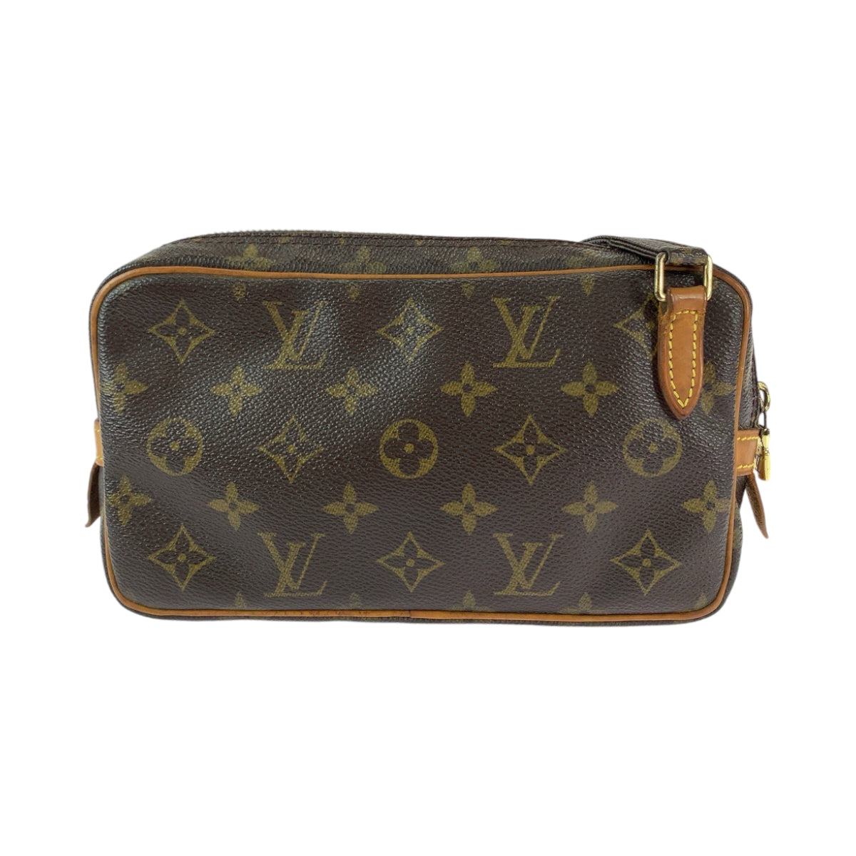 12791
LOUIS VUITTON ルイヴィトン モノグラム マルリー バンドリエール ブラウン ゴールド金具 PVC M51828 ショルダーバッグ ポシェット  レディース