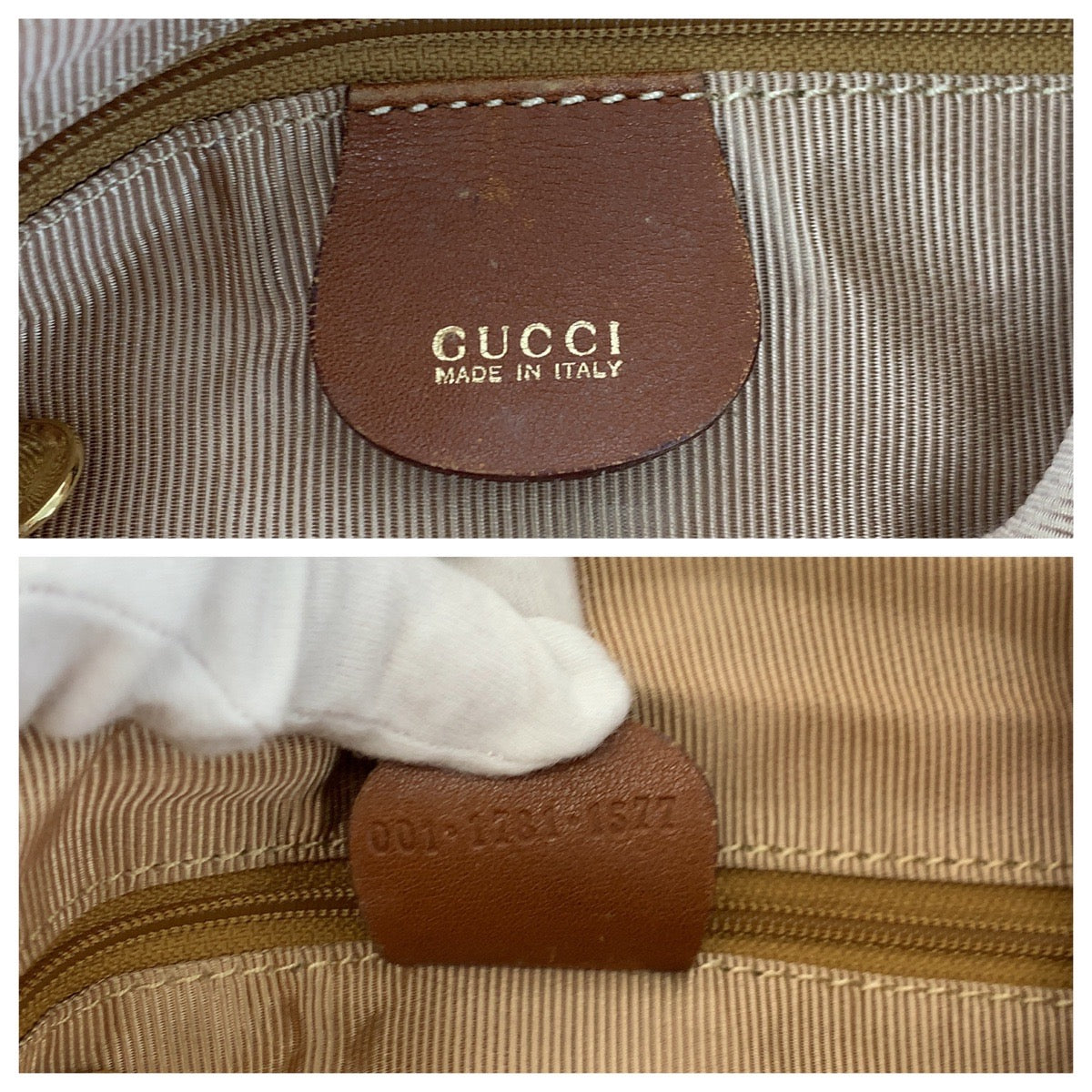 13155
GUCCI グッチ ヴィンテージ バンブー ブラウン ゴールド金具 レザー 001 1781 1577 ホーボー ショルダーバッグ ハンドバッグ 2way  レディース
