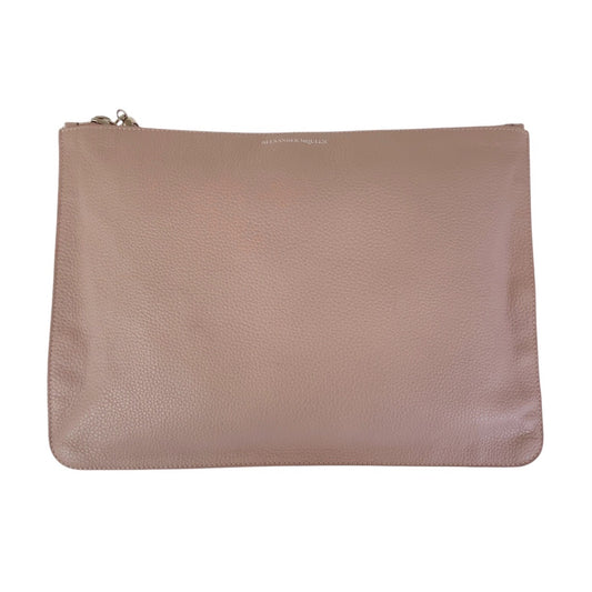 13160
Alexander McQueen アレキサンダーマックイーン ピンク シルバー金具 レザー クラッチバッグ セカンドバッグ  レディース ABP8