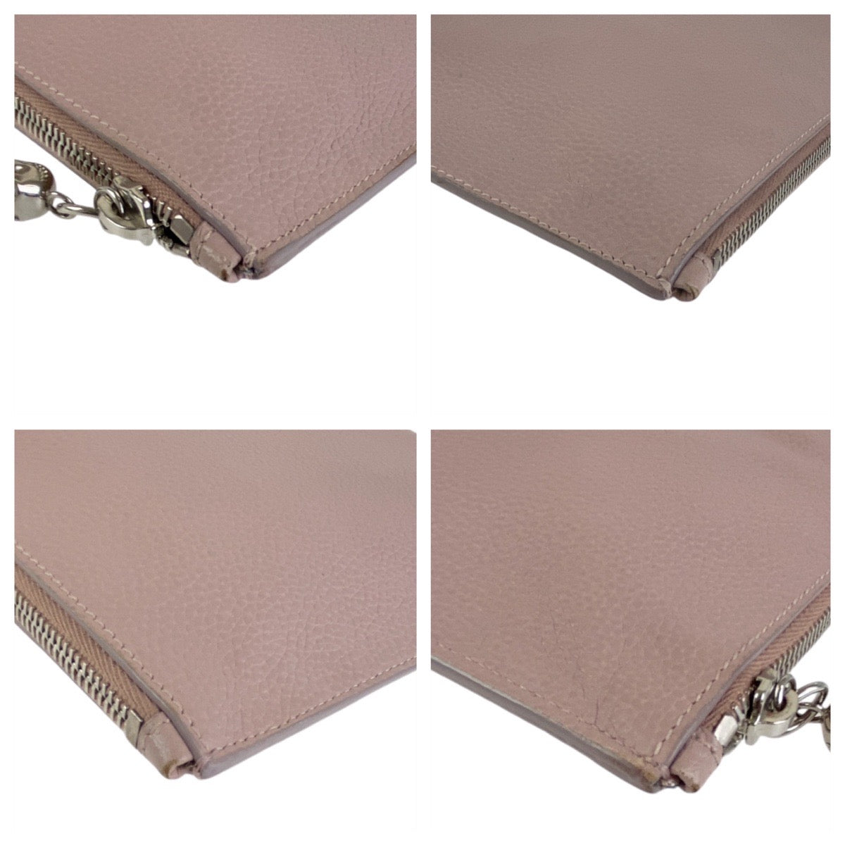 13160
Alexander McQueen アレキサンダーマックイーン ピンク シルバー金具 レザー クラッチバッグ セカンドバッグ  レディース ABP8