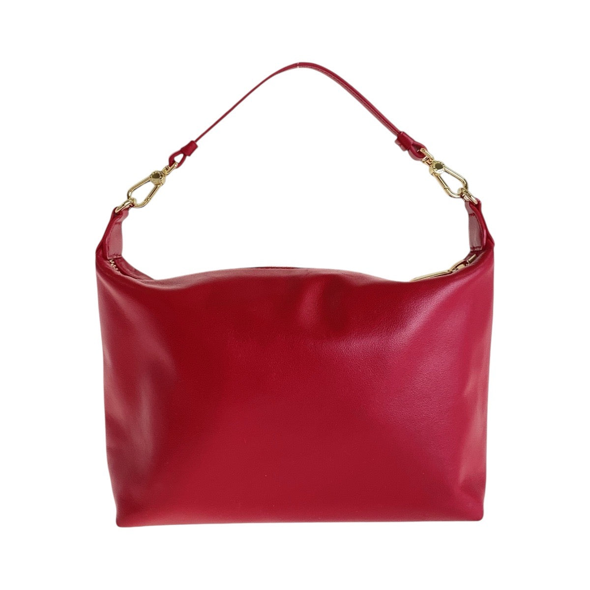 13161
Furla フルラ レッド ゴールド金具 レザー ハンドバッグ ショルダーバッグ 2way  レディース