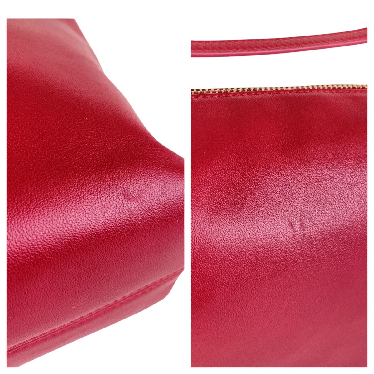 13161
Furla フルラ レッド ゴールド金具 レザー ハンドバッグ ショルダーバッグ 2way  レディース
